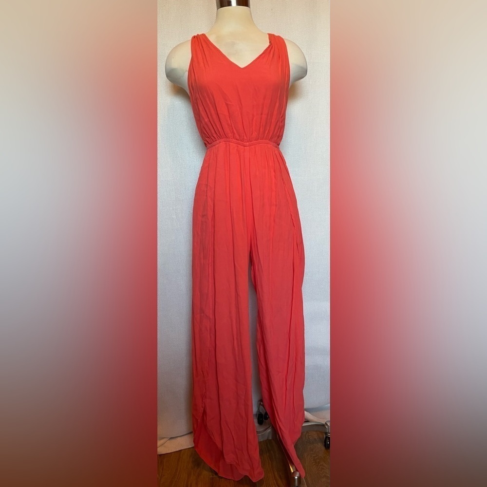 Cupcakes & Cashmere coral jumpsuit - Picture 2 of 11